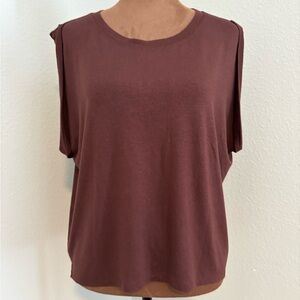 Express Women's Shimmery Chocolate Muscle Tee